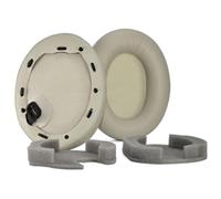 Yaowanguan Almohadillas para los oídos, almohadillas de repuesto para auriculares Sony WH-1000XM4, almohadillas de cuero proteico con clip gris WH1000XM4 con espuma, 1 par