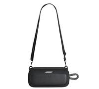 Yaowanguan Funda de Silicona para Bose Novedad SoundLink Plus Altavoz Bluetooth portátil,Soundlink Plus Estuche de Viaje Portátil Protector Bolsa de Transporte con Correa Hombro,Negro