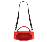 Yaowanguan Funda de Silicona para JBL Charge 6 Altavoz Bluetooth portátil inalámbrico,Charge 6 Funda de Viaje Portátil Bolsa Protectora Carcasa Funda de Transporte con Correa Hombro(Rojo)