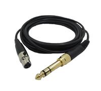 Yaowanguan Reemplazo Cable Cordón para AKG K240 K240S K240MK II Q701 K702 K141 K171 K181 K271s K271 MKII Auriculares,Mini XLR audio con adaptador de 6,35mm, 2m/6,6pies,negro