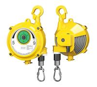 YAOYAOO Equilibrador de Resorte Ajustable 3-5kg con Bloqueo y Cable (5-9kg) | Spring Balancer Retráctil 1.9m Cable Acero Galvanizado, Doble Bloqueo Seguridad, Ajuste Torsión Trasero para Taller Fábrica