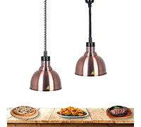 YAOYAOO Lámpara de Calentamiento de Alimentos, Lámpara de Calor Luz de Techo para Calentar Alimentos para Restaurantes Buffet, Comercial Lámpara Calentador de Comida, Altura Ajustable: 60-180CM