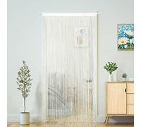 YaoYue Cortina de Cuerda para Puerta, Estilo Bohemio, Hippie, con borlas para Patio, decoración de Sala de Estar, Dormitorio, Pared, Ventana, Armario, Cocina, Panel Divisor de Flecos (100 x 200 cm,