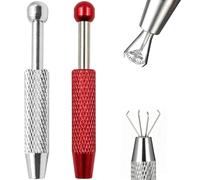 YAOYYG 2 Piezas de Herramienta de Agarre de Bola de Perforación, Herramienta De Pinza Cónica Para Bolas De Piercing Para Cambiar Joyas, Herramienta De Engaste Para Joyeros, (Plata, Rosa)