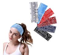 YAOYYG 6 Piezas Cinta Pelo Elástico Ancho Turbantes, Diadema Para Mujer Turbante Bohemia, Yoga Deportivo Headband, Diadema Mujer