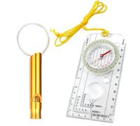 YAOYYG Brujulas de Orientacion, Brújula de Navegación Transparente, Brújula Portátil para Montañismo de Supervivencia, para Niños, Brújula Profesional para Camping, Senderismo