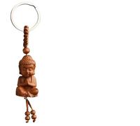 YAOYYG Llavero De Buda Pequeño, Portador De Suerte Y Talismán, Llavero Colgante De Buda Con Grabado Tridimensional, Regalo Budista Para Mujeres Y Hombres