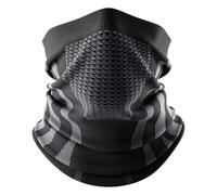 YAOYYG Medio Pasamontañas Transpirable, Cubierta de Cuello Deportivo Transpirable, Cubierta de Cuello con Agujeros de Ventilación, Adecuada para Motocicletas, Esquís, Bicicletas (Gris Oscuro)