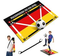 YAOZUP Alfombra Entrenamiento Futbol | 60x90cm Tapete de Fútbol Antideslizante y Silenciosa - Mejora Técnicas, Control y Precisión en Entrenamiento | Ideal para Casa, Campo o Práctica Profesional (A)