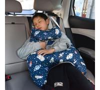 YAOZUP Almohada de Viaje para Niños Forma H, Almohada Viaje Niños Coche, Cojín Cervical para Coche Niños, Lavable, Ajustable y Transpirable, para Viajes Largos en Coche (Astronauta)