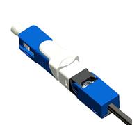 YAPAILANG 100 piezas de ABS que ahorran tiempo y energía para conector rápido, conector frío para herramienta de conector FTTH, azul/verde