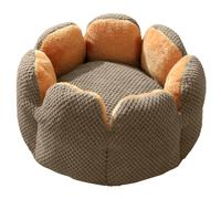 YAPAILANG Alfombrilla rascadora para gatos, cama para gatos, con forma de flor de cactus, cálida y bonita, cojines para gatos, casa de gato, cama para perros pequeños, cama lavable para gatos