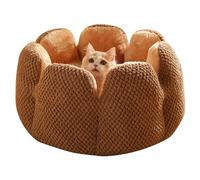 YAPAILANG Alfombrilla rascadora para gatos, cama para gatos, con forma de flor de cactus, cálida y bonita, cojines para gatos, casa de gato, cama para perros pequeños, cama lavable para gatos