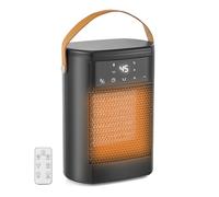 Yapasopu calefactor 1500W ventilador calefactor Termoventilador con 3 niveles de potencia con control remoto protección antivuelco y contra sobrecalentamiento Tranquilo para el hogar y la oficina