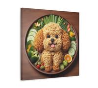 YAPING A Puppy Made of Multi-colored Instant Noodles Modern Home Kitchen Dormitory Kids Room Mural 20x20inch (50x50cm)