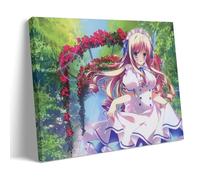 YAPING Anime Girl Walking on The Park Road Porch 20x30inch (50x75cm)