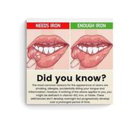 YAPING Iron Deficiency in The Mouth Canvas Print 24x24inch (60x60cm)