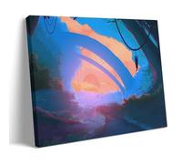 YAPING Quiet Path in The Morning Canvas Print 16x24inch (40x60cm)