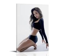YAPING The Girl Kneeling on the Ground Stretch Back Modern Home Kitchen Dormitory Kids Room Mural 08x12inch (20x30cm)