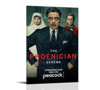 YAPING The Phoenician Scheme (2025) Póster de película de acción impresión en lienzo 20 x 30 pulgadas (50 x 75 cm)