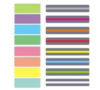 YAPKOLV 16 unidades, perfecto apoyo para mejorar la lectura y el aprendizaje, ayuda niños, tira de guía de dislexia, resaltado de color, marca páginas libros (8 colores)