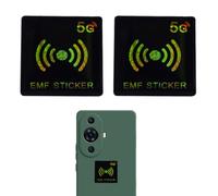 YAPKOLV 2 Unidades Protector EMF Contra Radiación 5G Pegatinas de Protección EMF para Teléfono Portátil Computadora Tablet y Todos los Dispositivos Electrónicos