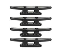 YAPKOLV Grapa para Barcos, Cornamusas de Amarre para Muelles, Gancho de Cala, 4 piezas, nylon de alta calidad (100 mm) (Negro)