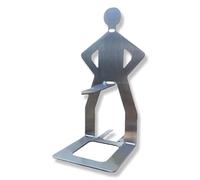 YAPKOLV Soporte para Salchichas de Acero Inoxidable, Diseño Creativo de Hombre de Pie, Parrilla Portátil para Hot Dogs, Ideal para Barbacoa al Aire Libre y Camping