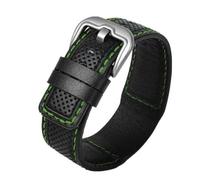 yapong Correa de cuero para reloj Dietrich de 24 mm.(Blackgs)