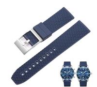 yapong Correa de silicona para Breitling Super Ocean Avenger, correa de caucho con hebilla negra, deportiva.(Blues)