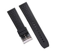 yaponuk Correa de caucho para Breitling Avenger Super Ocean Challenger, Serie Profesional de Aviones de Reconocimiento(Blacks)