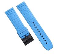 yaponuk Correa de caucho para Breitling Avenger Super Ocean Challenger, Serie Profesional de Aviones de Reconocimiento(Sky blueb)