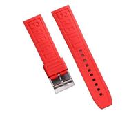 yaponuk Correa de caucho para Breitling Avenger Super Ocean Challenger, Serie Profesional de Aviones de Reconocimiento(Reds)