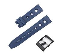 yaponuk Correa de caucho para relojes Breitling Avenger, Super Ocean, Premier, Challenger y Blackbird.(Blueb1)