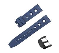 yaponuk Correa de caucho para relojes Breitling Avenger, Super Ocean, Premier, Challenger y Blackbird.(Blueb2)