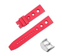 yaponuk Correa de caucho para relojes Breitling Avenger, Super Ocean, Premier, Challenger y Blackbird.(Reds2)