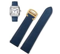 yaponuk Correa De Cuero De Liberación Rápida Para Santos Classic Style WSSA0009 WSSA0010 WSSA0018 Nueva Cadena De Reloj SANTOS(Blue-gold,21mm)