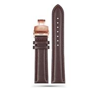 yaponuk Correa de cuero para reloj Maurice Lacroix Pontos PT6158 Masterpiece Collection MP6347 para hombre(Brownr2,22mm)