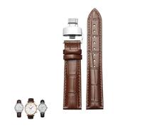 yaponuk Correa de cuero para reloj Tissot 1853 Le Locle Seastar Gentleman Ballade para hombre y mujer(Browns1,23mm)