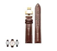 yaponuk Correa de cuero para reloj Tissot 1853 Le Locle Seastar Gentleman Ballade para hombre y mujer(Browng2,18mm)