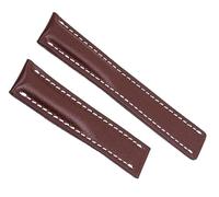 yaponuk Correa de reloj de cuero genuino de Italia para Breitling Premier B01 Colt Chronograph Avenger AVIATOR Strap(Brown flat,22mm)