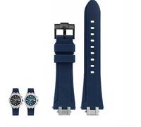 yaponuk Correa de reloj de goma para MAURICE LACROIX AIKON AI6008 AI6038/1108/6007 AI6058, correa de hombre, pulsera de liberación rápida.(Reds1,AI6038mm)