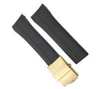 yaponuk Correa de reloj de goma para MIDO M026 Ocean Star HydroConquest, repuesto de correa de reloj deportivo resistente al agua(Black golden,22mm)