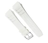 yaponuk Correa De Reloj De Goma Resistente Al Agua Apta Para Richard Spring Bar Mille, Correa De Reloj Deportivo, Pulsera De 20x25mm(White Pin Buckle)