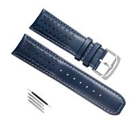 yaponuk Correa de reloj de piel de vaca auténtica para Citizen Angel Generation AT8020-54L/JY8078 Air Eagle de segunda generación(Blue,22mm)