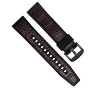 yaponuk Pulsera Reloj Cuero+silicona Para Seiko Skx Sport Brazalete Para Omega Seamaster Plant Ocean Correa Reloj Con Hebilla Acero(Bamboo-brown-02)