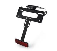 YAQEMOE Portamatriculas Moto Compatible con Yamaha para YZF-R125 2008-2009-2010-2011-2012-2013 Soporte De Matrícula De Motocicleta con Guardabarros Trasero Ligero Y Ordenado Elimina(Black A Set)