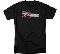 YAQINUO Chevy Shirt Camaro Z28 Logo T-Shirt Black L