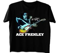 YAQINUO Hot Ace Frehley T Shirt Casual Graphic Tops Black XXL