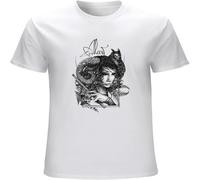 YAQINUO Jitek Alcest Faun Mens T Shirt Amesouers Les Discrets Katatonia White 3XL
